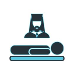 Отпевание покойного у могилы на кладбище